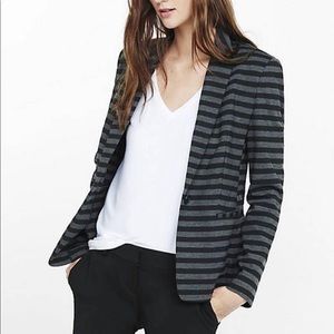 NWT! Express $108 Black and Grey Casual Blazer. (Sz S/P) (Fits Medium)